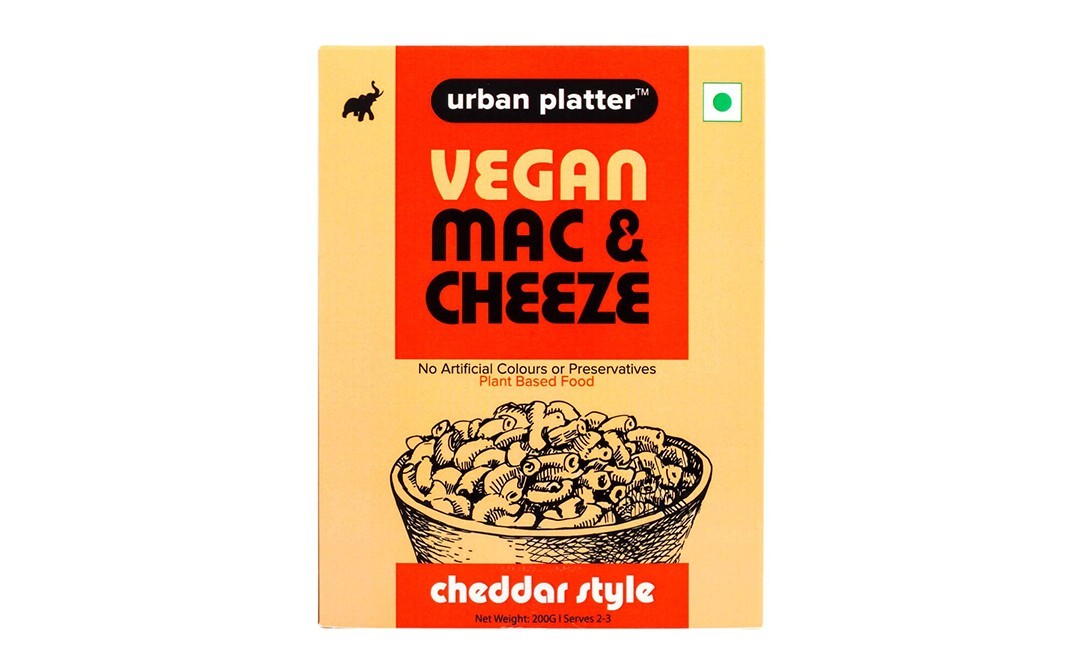 Urban Platter Vegan Mac & Cheeze Cheddar Style   Box  200 grams